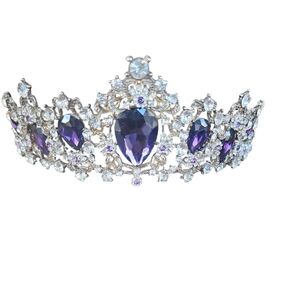 Frida Design Luxury Crystal Silver Tiara